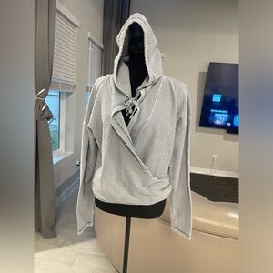 Free people FP Movement Criss Crossed wrap hoodie Sweater XS